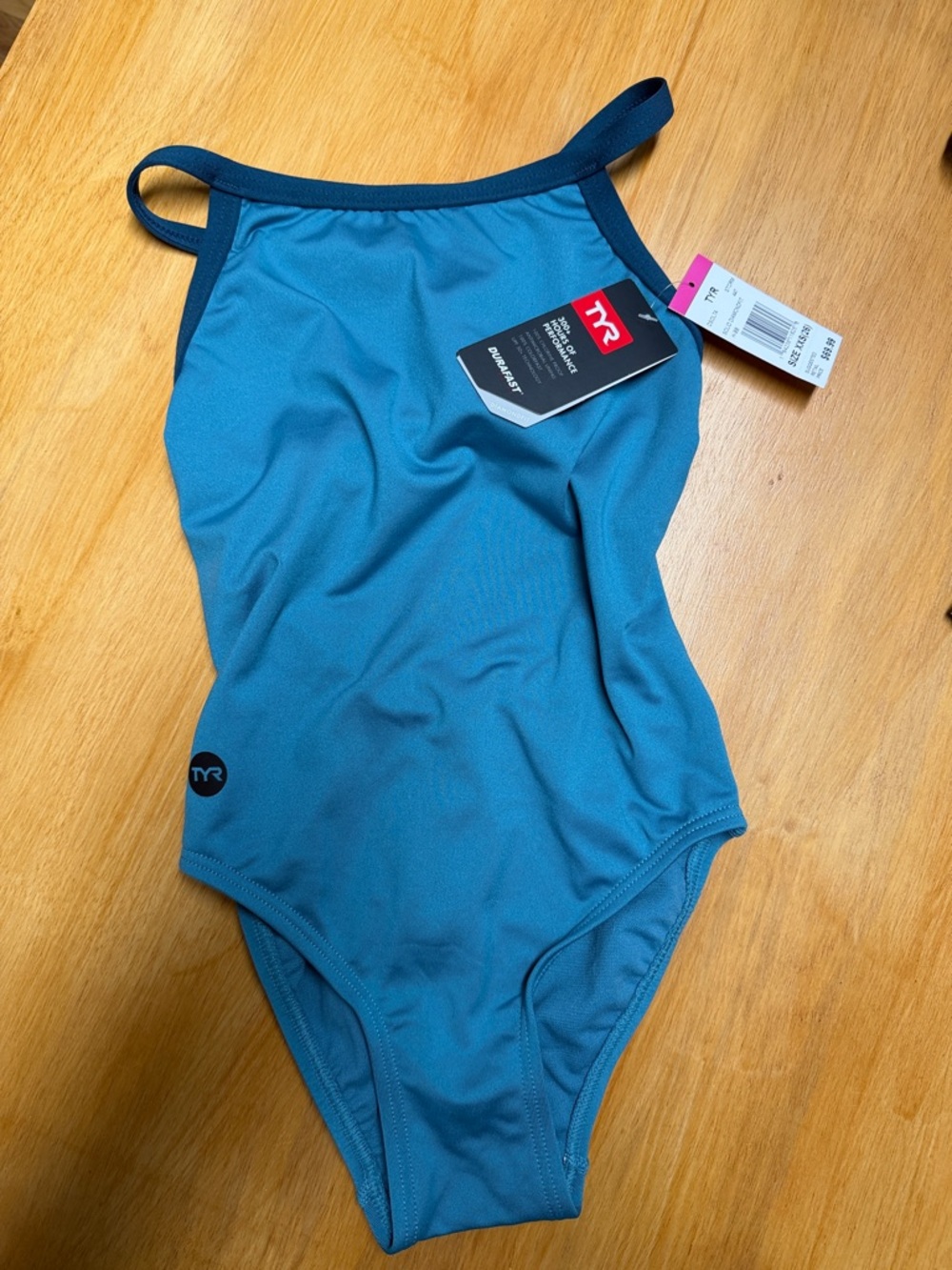 TYR Teal Blue Training One-Piece Swimsuit